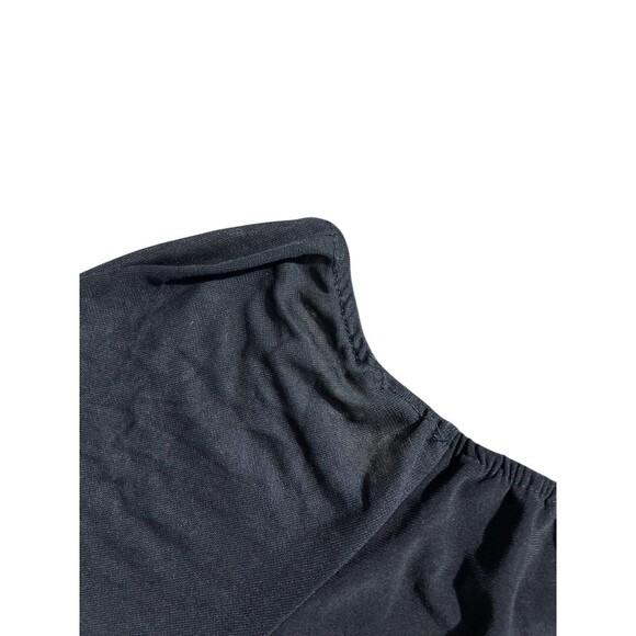 Y2K Anna Blouse Lace Up Front Black Whimsigoth Grunge Witchy Lightweight Sz 1X - Picture 15 of 16